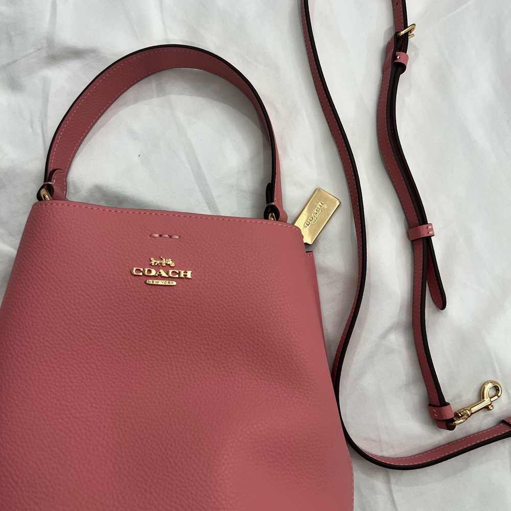 Coach Rose Leather Shoulder Bag